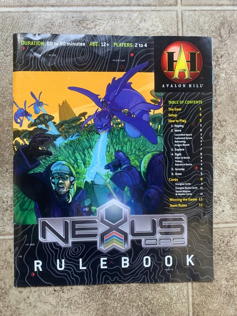 Nexus Ops Board Game Avalon Hill First 1st Edition 2005 Complete for ...