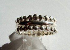 Sterling Silver Patterned Ring Band 925