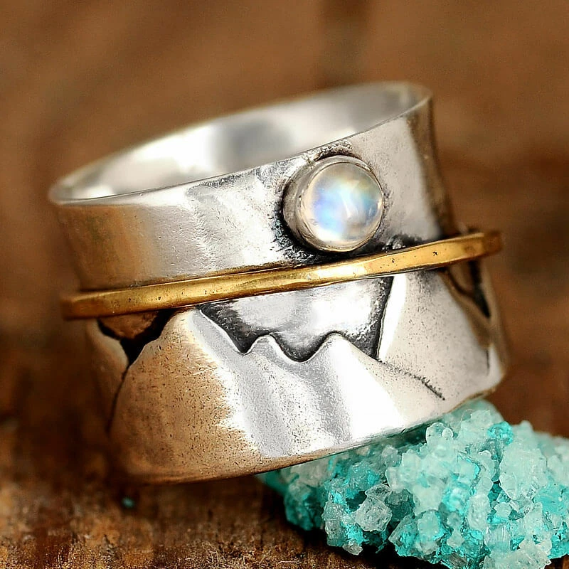 Moonstone spinner ring outlet