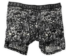 Under armour Boxers Mens XL BoxerJock UA Tech Freedom 6 Inch Black Graffeti