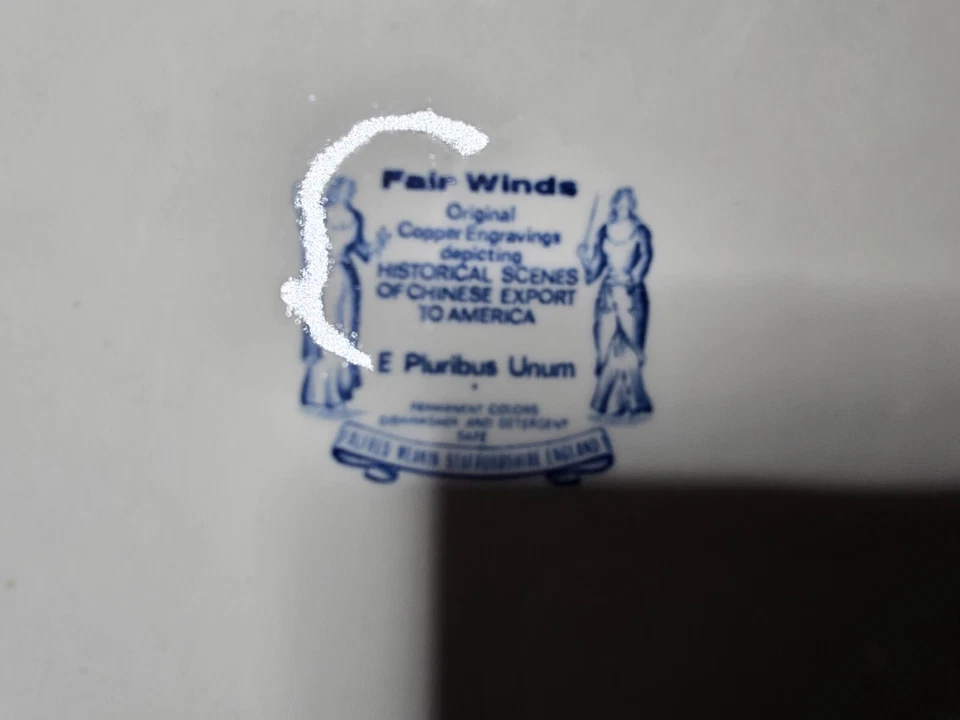 Alfred Meakin Fair Winds Blue Platter 15 " - Image 2 of 2