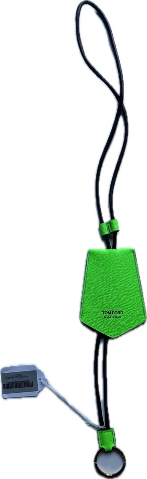Porta llaves de cuero verde neón Tom Ford nuevo con etiquetas Foto 4 de 4