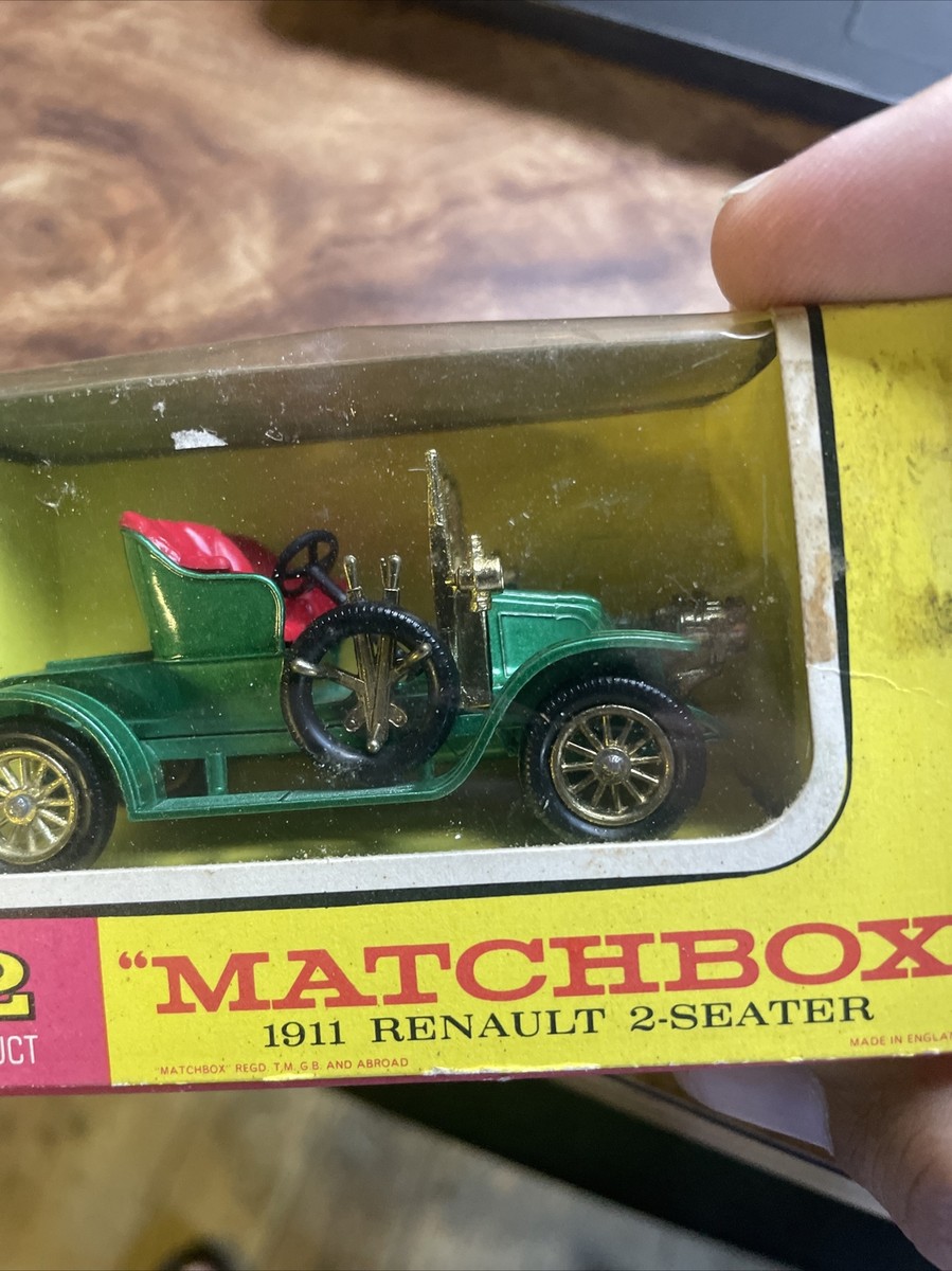 Matchbox Models Yesteryear Y-2 1911 Renault 2 Seater Box Red