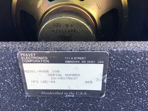 Peavey Rage 108 12w vintage guitar practice amp, made in USA. - Picture 4 of 5