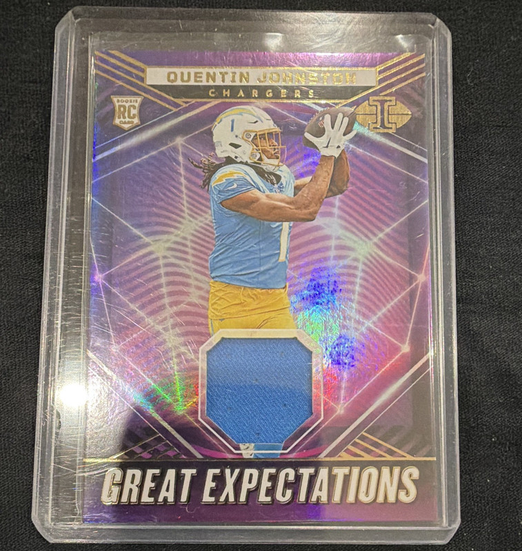 Panini 2023 Illusions - Great Expectations - Quentin Johnston - RC Mem/Patch