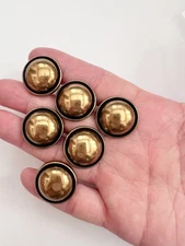 6PC Antiqued Bronze Metal Buttons Shank Buttons Sew On Buttons 18mm