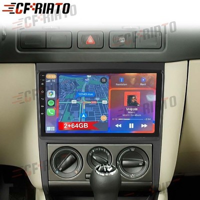 9'' Android 15 Apple Carplay Radio Für VW Golf 4 Bora 1J mit Navi RDS WIFI GPS BT