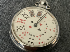 🇩🇪Doskonały system wartości Ingersoll ? Smiths Antyczny zegarek kieszonkowy Poker Automat do gier Czerwony
