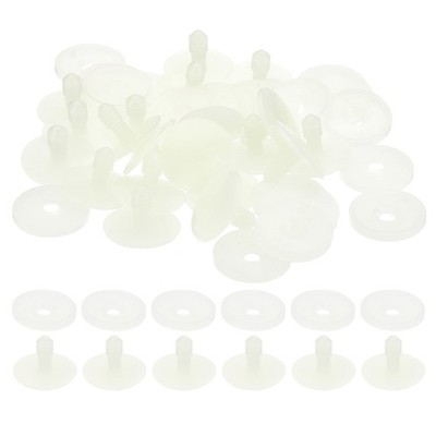 25mm Puppen-Gelenke, 20er Set Tiergelenke Verbindungsstücke Engage Bolt, Weiß