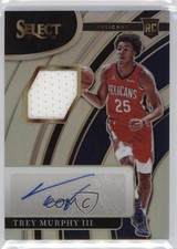 2021 Panini Select Rookie Jersey Silver Prizm 123/199 Trey Murphy III Auto 15wb