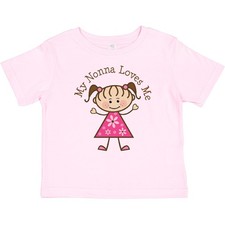 Inktastic My Nonna Loves Me Baby T-Shirt Grandma Grandchild Granddaughter Stick
