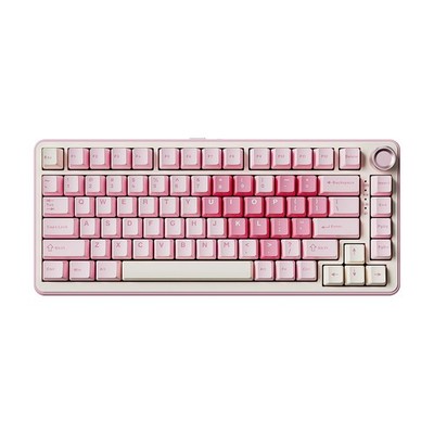 YUNZII B75 PRO Wireless Mechanical Keyboard,75% Layout with Milk Switch, Pink 