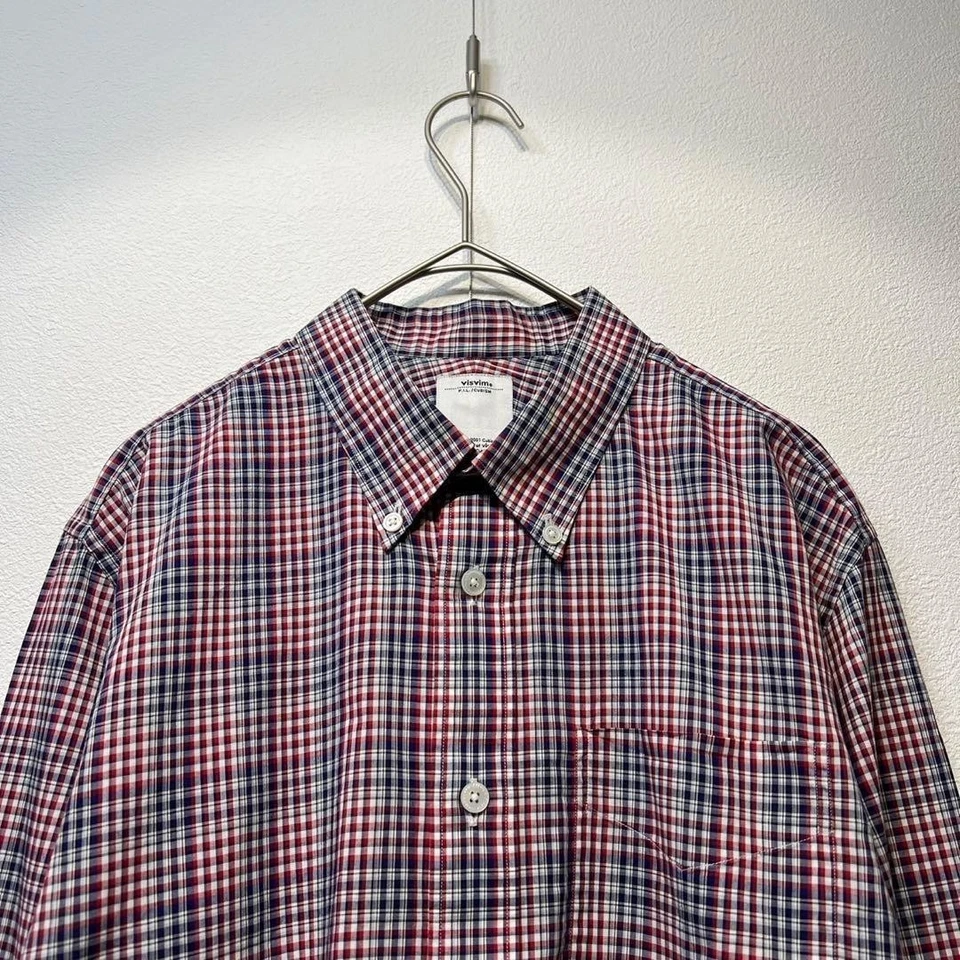 Visvim Check design button-down long-sleeved shirt, size S From Japan - Image 3 of 4