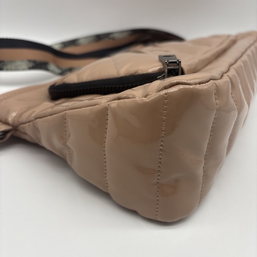 EUC Think Royln Bank Street XL Nude Quilted Patent Crossbody Bag Purse Wallet - Picture 9 of 14
