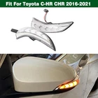 Pair LED Dynamic Rearview Mirror Turn Signal Light For Toyota C-HR CHR 2016-2021