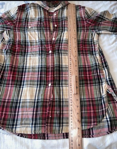 Denim & supply Ralph Lauren shirt size s ladies tartan check red multi - Picture 8 of 11