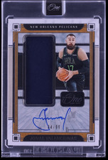 JONAS VALANCIUNAS 2023-24 Panini One and One Game-Worn Patch Autograph 94/99