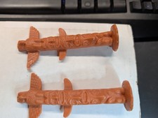 2 Vintage MARX Fort Apache Indian Totem Pole