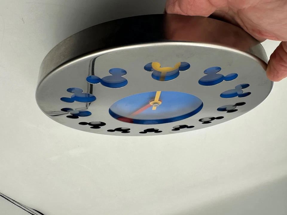 Rare Mickey Mouse Wall Clock Designed For Moller By Michael Graves Working - Image 3 of 4