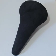 old school NOS Fuan black Suede covered bmx bike seat
