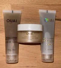 Ouai 2-Piece Travel Set-Detox Shampoo, Body Cleanser 1 fl Oz, Scalp&Body Scrub,