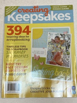 Creating Keepsakes Magazine Scrapbooks Jul Aug 2012 Creative Journaling Summer