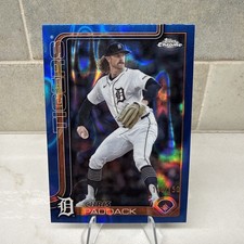2025 Topps Chrome Update Series - Chris Paddack #USC10 Blue Lava Refractor /150
