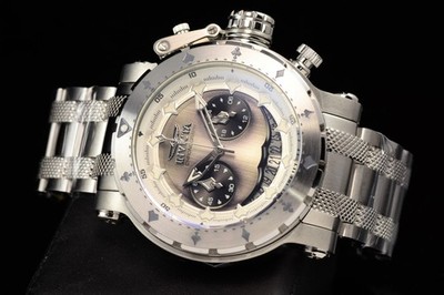 RARE Invicta Men's DC COMICS Venom Joker L.E. 0003/4000 Chrono Silver Tone Watch