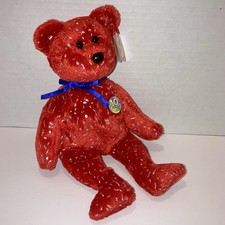 TY Beanie Baby - Decade the Bear (Red Version) (8.5 inch)