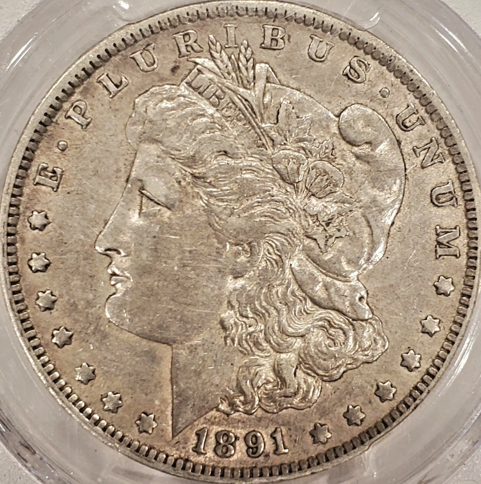 1891-O Morgan Dollar PCGS XF45 VAM 1B Pitted Reverse - HOT 50 - NO PROBLEM COIN - Image 3 of 4