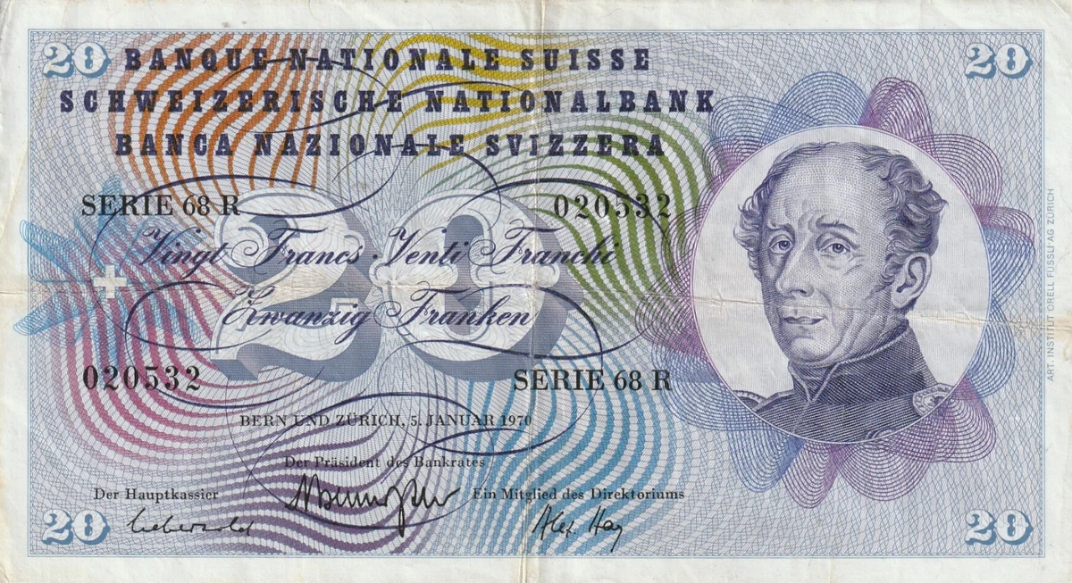 1970 Swiss Paper Money for sale | eBay