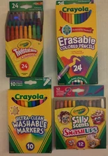 4 Packs Of Crayola Fun With Crayons, Markers & Erasable Colored Pencils