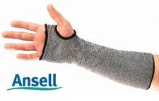 10 PACK  Ansell 11-271 Hyflex Cut Resistant Sleeve W/ Thumbhole, 10" L  12 PACK