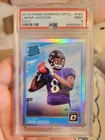 2018 Panini Donruss Optic Lamar Jackson Holo Rookie #167 PSA MINT 9