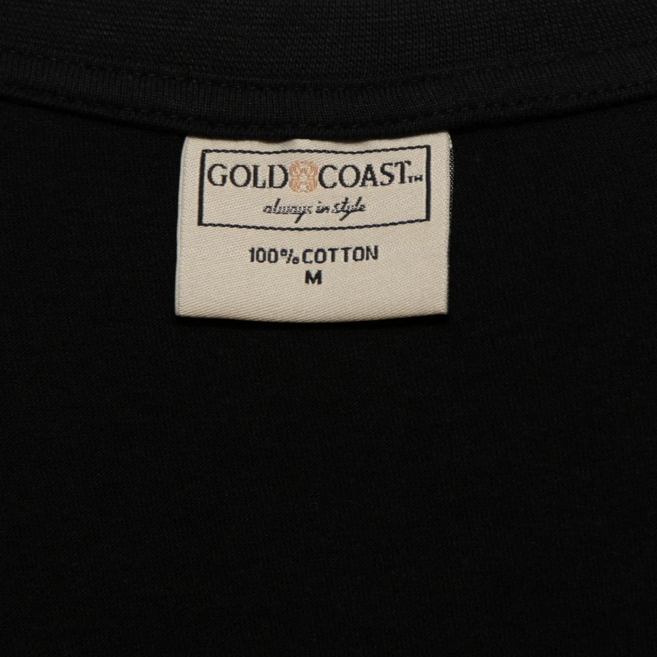 Camisetas de algodón Gold Coast para hombre cuello redondo, paquete de 3 en blanco/negro/azul marino, medianas Foto 3 de 4