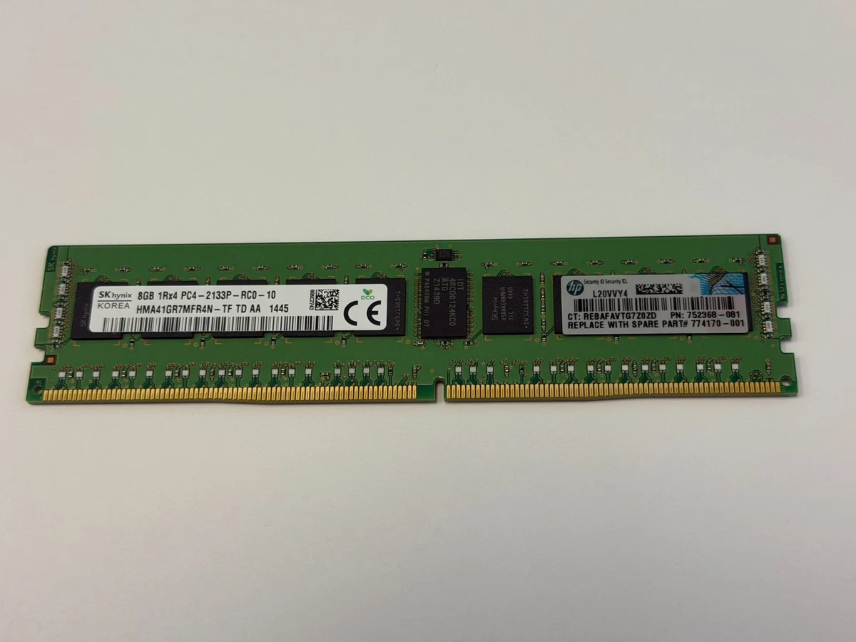 DDR4 8GB×6 計48GB PC4-2133P RDIMM SKhynix SK hynix DDR4 SDRAM Network Server 8 GB Capacity per Module Memory