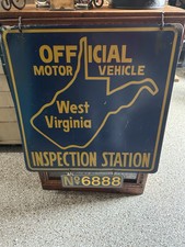 Vintage Original West Virginia Inspection Sta...