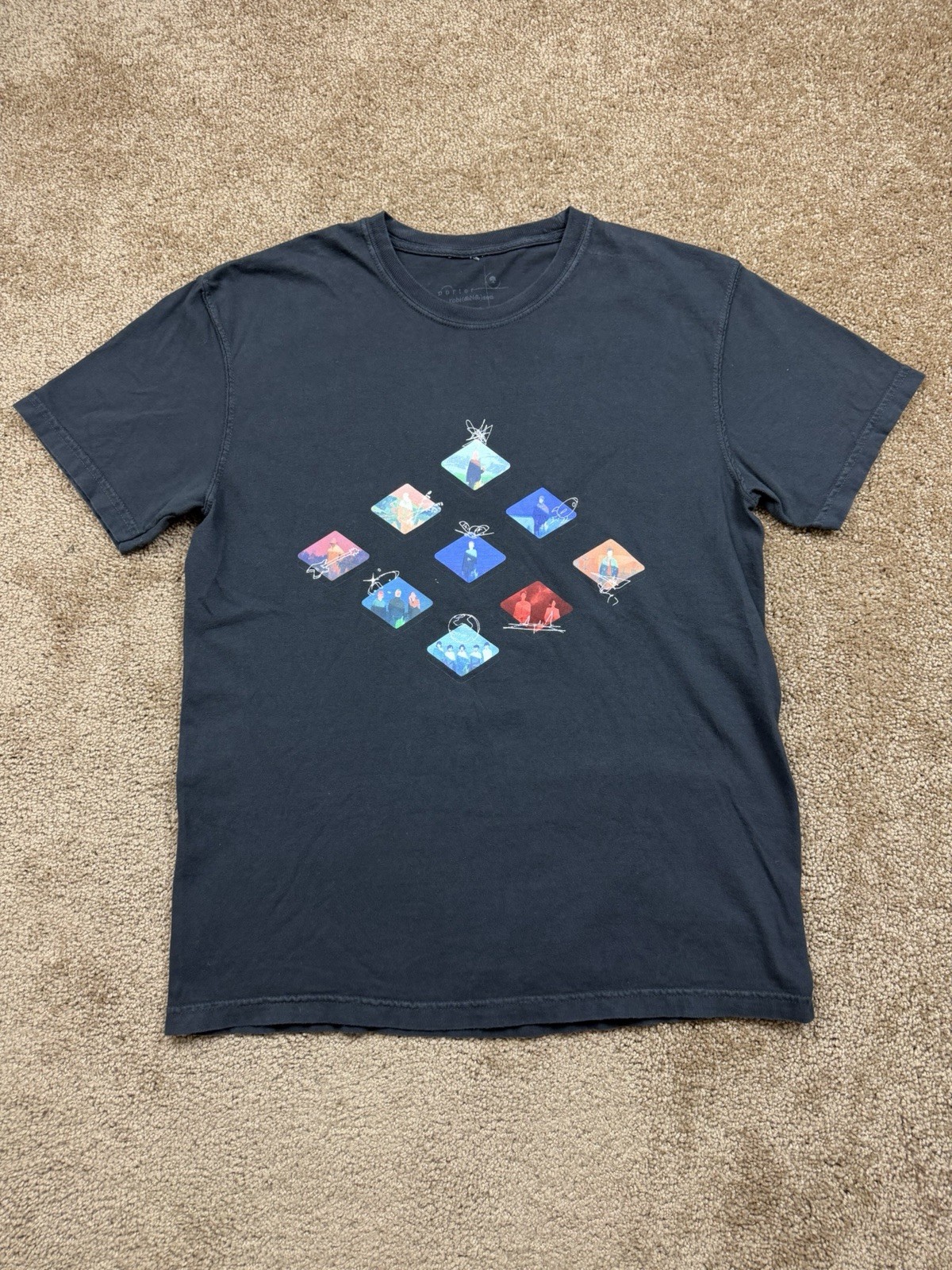 Second Sky Diamond Grid T-Shirt