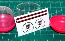 2019 - Current UMass Minutemen *DIECUT DECALS* for Football Gumball Helmets Mini
