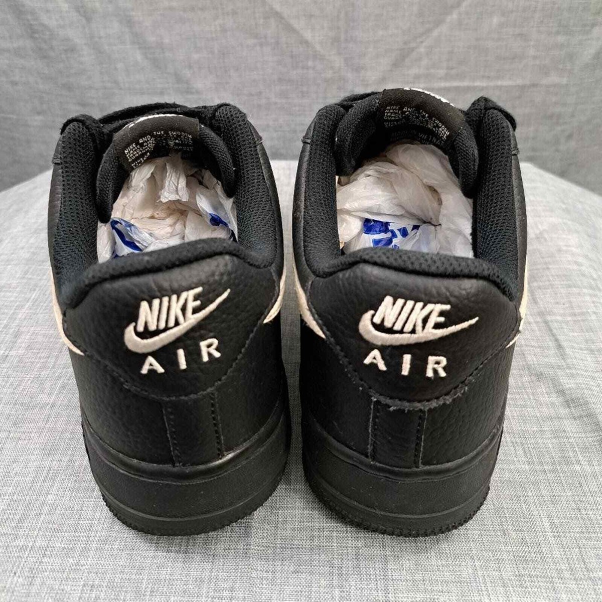 Nike Air Force 1 スニーカー ブラック Nike Air Force 1 Low '07 Black Leather 2018 Size 9 Men | eBay