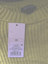 Women's WILD FABLE Sublte Green Long Sleeve Crop Top Sweater Size XS