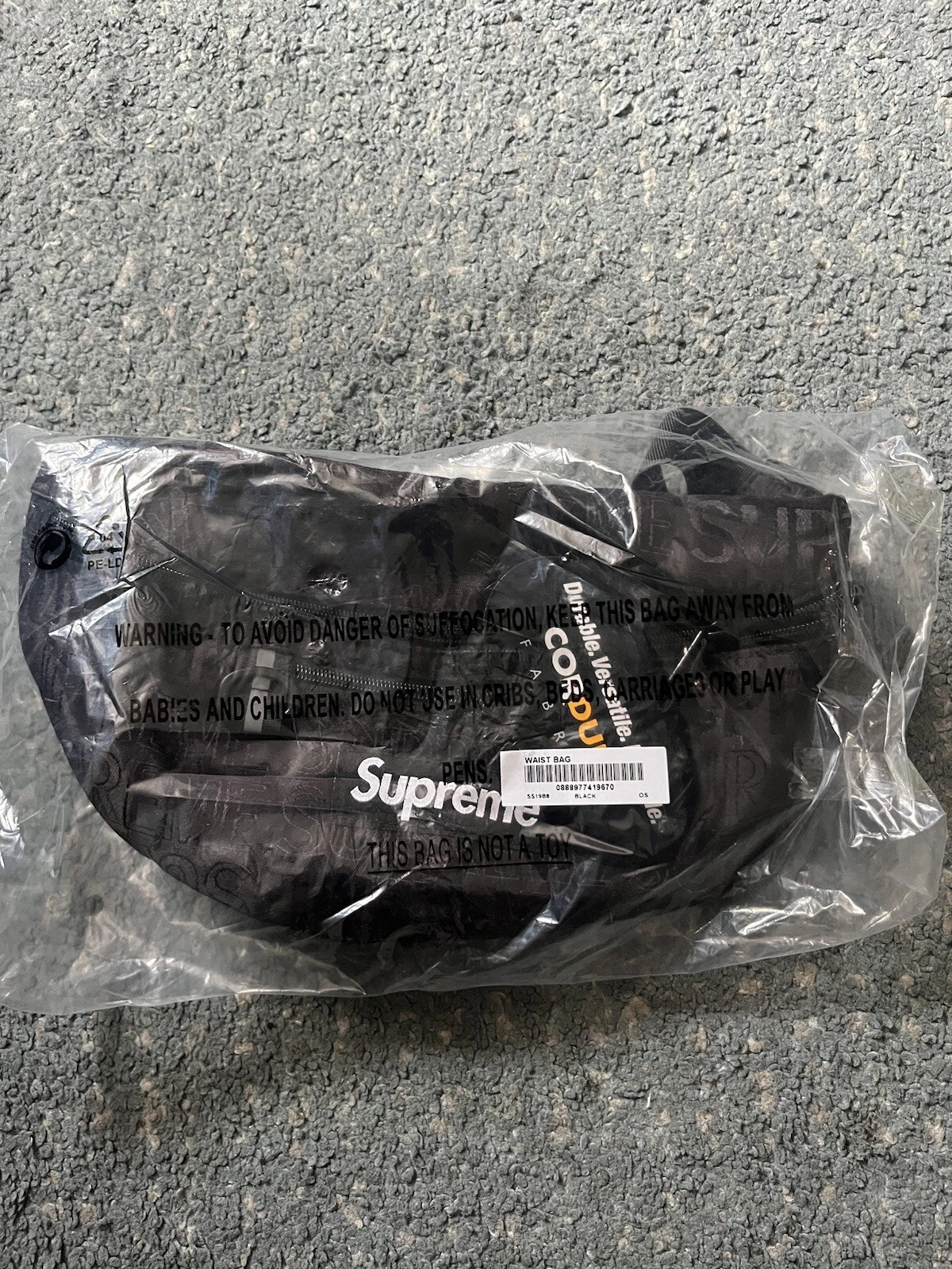 Sac taille suprême SS19 noir