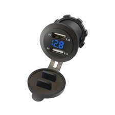Auto Dual USB Steckdose 12V Einbau Buchse Wasserdicht KFZ Ladegerät DHL NEU