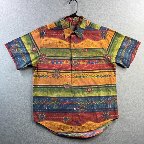 The Territory Ahead Shirt Mens Large Southwestern Aztec Button Up Vintage - Picture 2 of 9