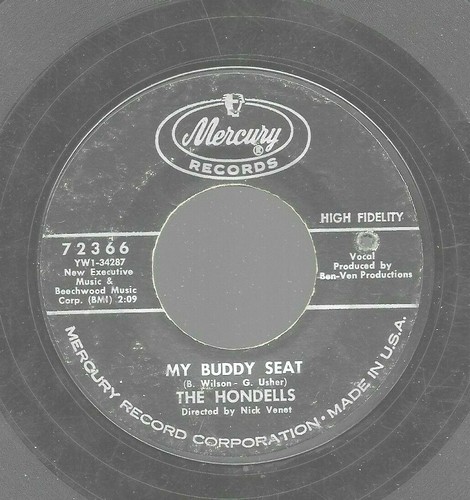 The Hondells My Buddy Seat Youre Gonna Ride With Me 45 RPM Mercury Vinyl - Imagen 10 de 12