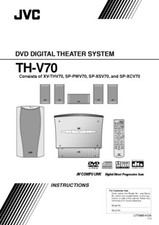 JVC TH-V70-XV-THV70 Home Theater System Owners Instruction Manual Reprint