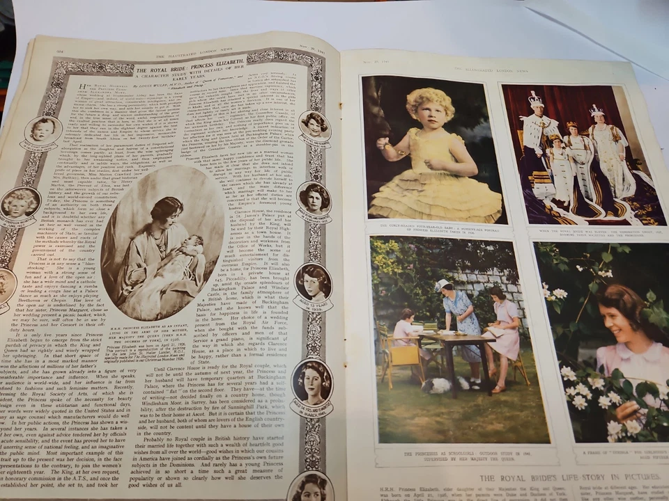 The illustrated london news, royal wedding, nov 29 1947 - Image 4 of 4