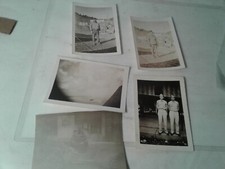 5 WWII WW2 era photos servicemen landscape overseas military original 1940's K