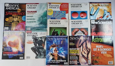 Scientific American Astronomy New Scientist Magazine x 13 Paperback