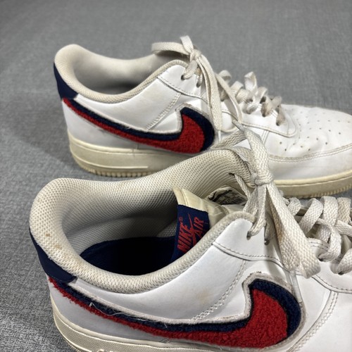 Nike Men’s Air Force 1 '07 LV8 Chenille Swoosh 2018 - 823511-106 Size 12 - Picture 14 of 16